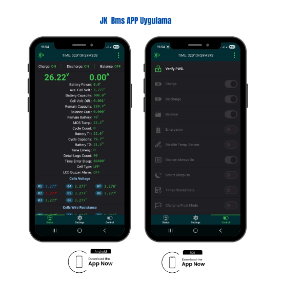 SD Energy 12v 630Ah EVE, JK Bms 6000DOD Bluetooth Lifepo4 Lityum Akü resmi